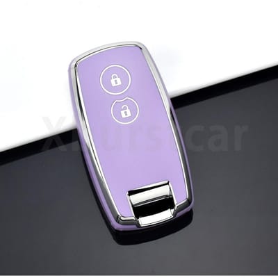 TPU Autotoetsafstandsbediening Sleutelhoes Cover Voor Suzuki Grand Vitara Sx4 S-Cross Xl-7 Kuyucha Sch4 Swift 2007-2010 Shell Fob Keyless Houder pink