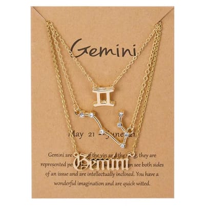 EmmyRovi – Tweelingen Ketting Set – 3 kettingen – Sterrenbeeld