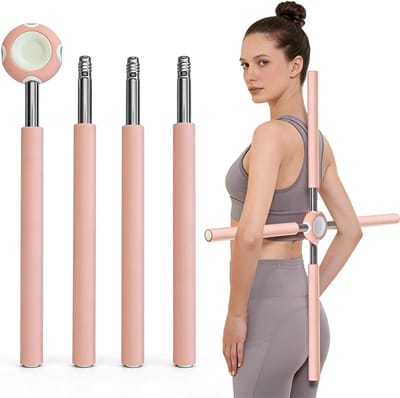 Yoga Stick voor Houdingscorrectie, Antistoot Yoga Bar voor Rug en Nek, Ideaal voor Thuisworkouts en Fitness