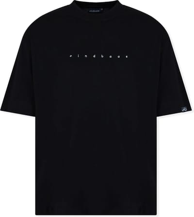 Oversized T-Shirt - eindbaas - Black/White - Heavyweight - Maat XS