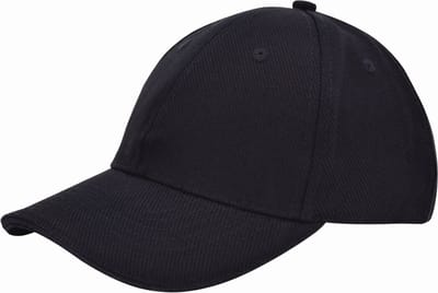 Benza luxe canvas sandwich Baseballcap - Pet - Zwart