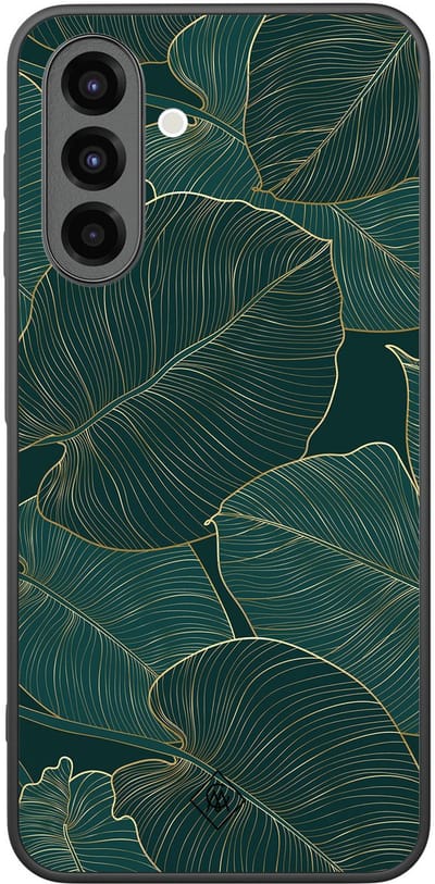 Casimoda® hoesje - Geschikt voor Samsung Galaxy A26 - Monstera Leaves - Zwart TPU Backcover - Planten - Groen