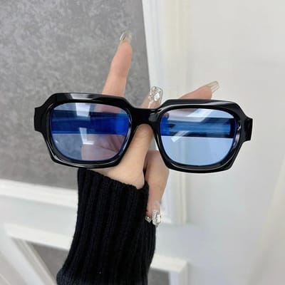 Duurzaam Hoge Kwaliteit Klassiek Vierkant Zonnebril Mode Vrouwen Mannen Retro Stijlvol Bril Casual Minimalistisch Vrouwelijk Mannelijk Other
