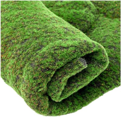 SnelShoppen - Kunstgras Mat 100x100 cm - Nepparen Plantenvloer - Groene Mos Tapijt voor Tuin, Balkon, en Binnen - Onderhoudsvrij en Zacht