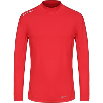 Sondico Heren-basislaagshirt met hoge kraag (Rood)