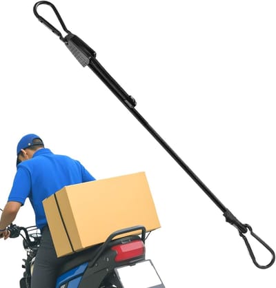 Bungee Koorden - Spanbanden Elastisch - Bagage Vastzetten - Verstelbare Gespen - 1 Meter - Zwart