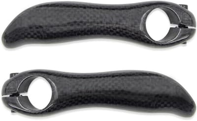 Fiets Stuuruiteinden - Handvat Verlengstukken - Mountainbiken - Ergonomisch Ontwerp - 128mm Lengte - Glanzend Zwart