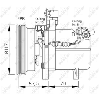 Compressor, airconditioner NRF 32055