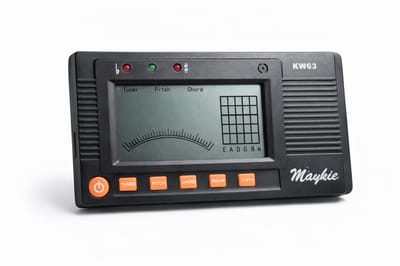 Maykie KW63 gitaar Tuner stemapparaat digitaal met 6.3 jack en mic
