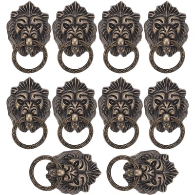10 Stuks Meubelhandgrepen Vintage Unieke Dierhoofdvorm Knopen voor Lades Sieradendozen