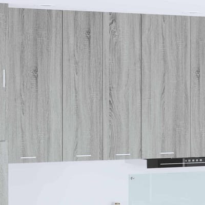 vidaXL - Hangkast - Grijs - Sonoma - 60 - x - 31 - x - 100 - cm - Bewerkt - hout