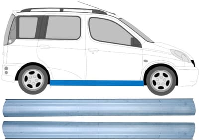 Reparatie dorpel voor Toyota Yaris Verso 1999-2005 / Links + Rechts / Set