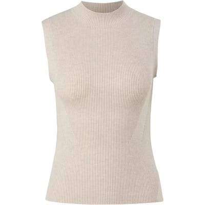 Fijngebreide top met hoge hals dames COMMA