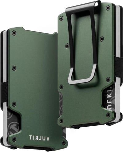 Slimme Minimalistische Creditcardhouder met Geldclip van Aluminium - RFID Bescherming voor Mannen, Draagbare en Duurzame Portemonnee