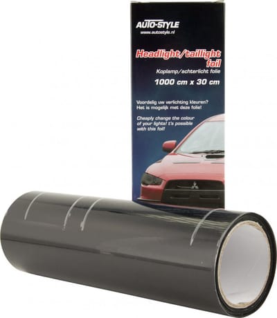 AutoStyle Koplamp-/achterlicht folie - Mat Zwart - 1000x30 cm