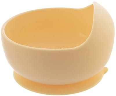 Orion - Kinderkom Siliconen - 360 ml - Geel - Zuignap