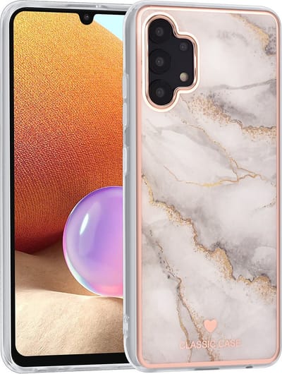 UNIQ Classic Case Samsung Galaxy A32 4G TPU Backcover hoesje - Marble White