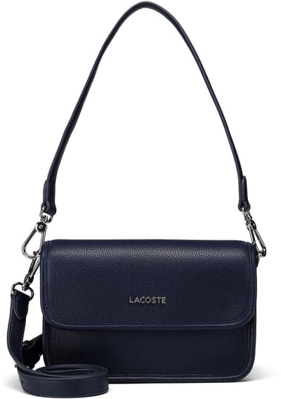 LACOSTE schoudertas Flap Crossover Bag Marine 166 donkerblauw