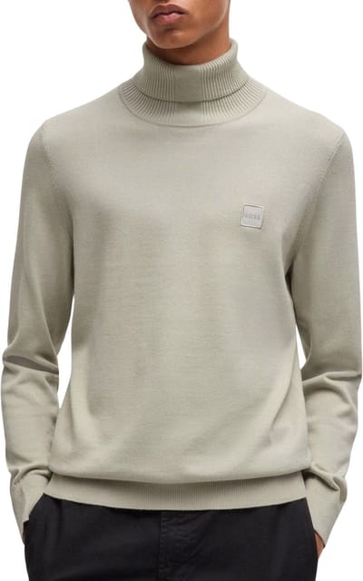 BOSS ORANGE Akiro_s Truien & Vesten Heren - Sweater - Hoodie - Vest- Beige - Maat S