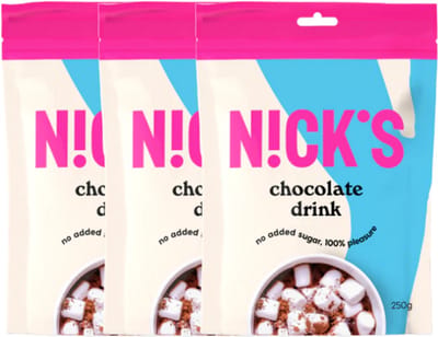 Nick's | Chocodrink | 3 Stuks | 3 x 250 gram