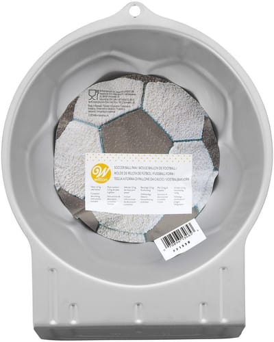 Wilton Bakvorm 3D Voetbal - Aluminium - Taartvorm