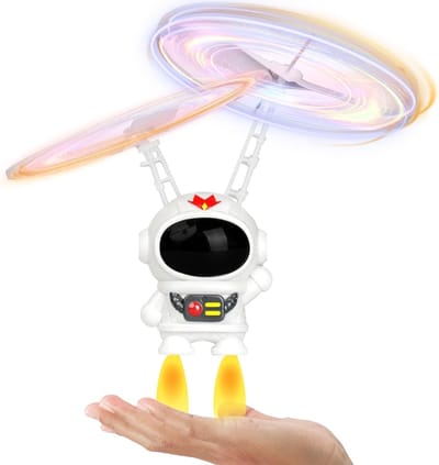 ECTEATOY® Zwevende Astronaut Drone - LED Verlichte Minivlieger - Binnen- en Buitenspeelgoed - Interactief Zweefsysteem voor Kinderen