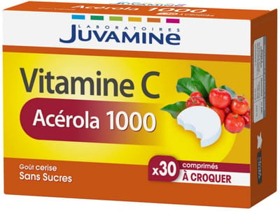 Juvamine Vitamine C Acerola 1000 30 Kauwtabletten