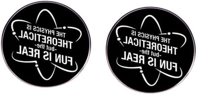 Physics Pins - Theoretisch Fysica - Accessoires Versieren - Theorie en Plezier - 2 stuks - Metaal