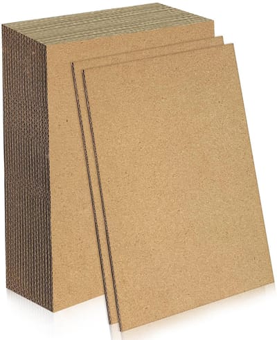Dailygoods- Golfkarton A3 - 20 stuks - Dikke Kartonnen Plaat - Milieuvriendelijk - Voor Knutselen - Hoogwaardige Materialen - Karton