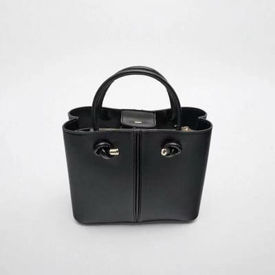 Dames Tas Trendy Rood Bruids Bruiloftstas Mini City Handtas Crossbody Tas High-end Veelzijdige Emmer Tas black