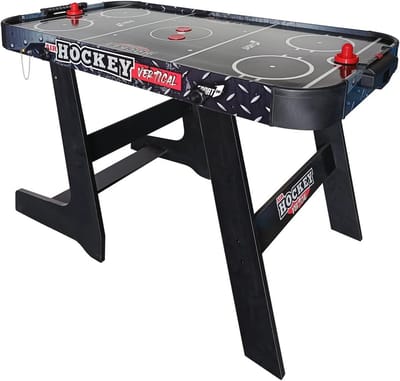 Air Hockey Tafel - Indoor Spel - Gezinsplezier - Verticaal Inklapbaar - 121 x 60 x 76 cm - Zwart