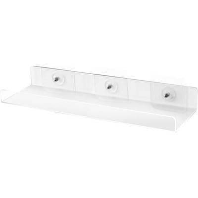 Wandmontage Opbergplank Zelfklevend Helder Acryl Multifunctioneel Douche-organizer voor Keuken white