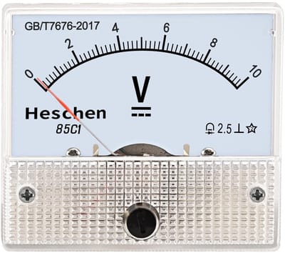Rechthoekige Paneel gemonteerde Voltage Meter Voltmeter Tester DC 0-10V