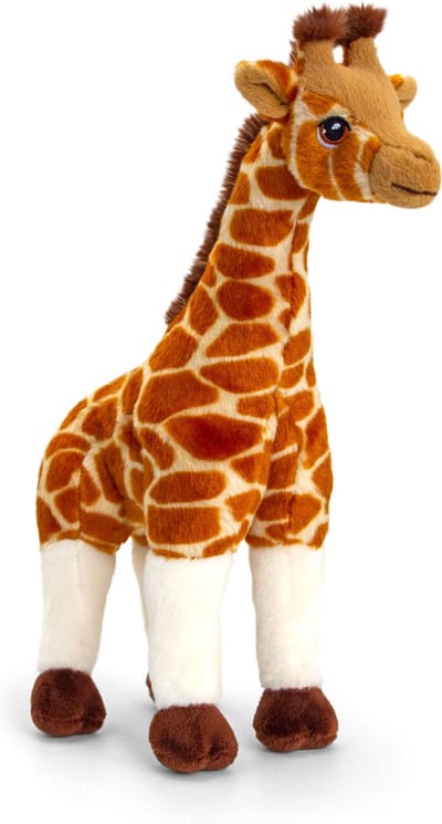 Keel Toys pluche knuffel giraffe - 30 cm - dieren knuffels - speelgoed - gevlekt