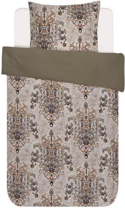 Essenza Feline - Dekbedovertrek - Eenpersoons - 140x200/220 cm + 1 kussensloop 60x70 cm - Sand