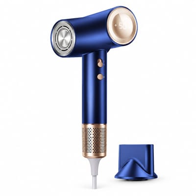 High-speed haardroger - 1600 W, 220 V - 110.000 tpm borstelloze motor en negatieve ionen - 3 snelheden, magnetisch mondstuk - geschenkverpakking mogelijk