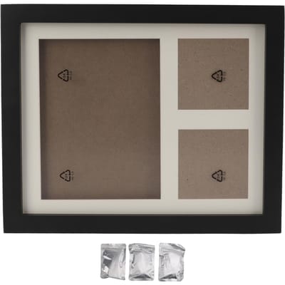 Huisdier Pootafdrukken Frame Puur Natuurlijk Grenenhout DIY Handafdruk Voetafdruk Herinneringsset voor Creëren gray