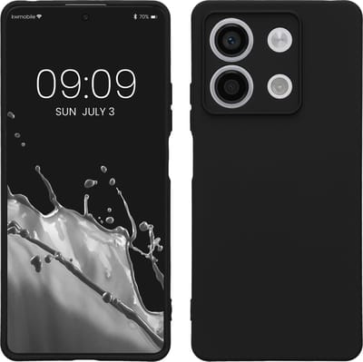 kwmobile telefoonhoesje geschikt voor Xiaomi Redmi Note 13 5G - Hoesje voor smartphone - Precisie camera uitsnede - TPU back cover in zwart
