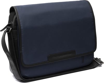 The Chesterfield Brand Schoudertas met laptopvak Falun Flapoverbag Navy Donkerblauw