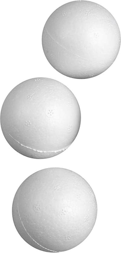 Ballen, d 5 cm, wit, 50 stuk/ 1 doos