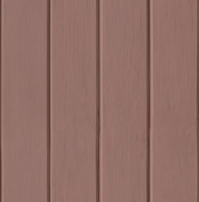 Behang - Lambrisering Houtlook - Donkerroze - Scandinavisch Modern - Woonkamer Slaapkamer Kinderkamer - Vliesbehang - 0,53 x 10,05 M - Happy