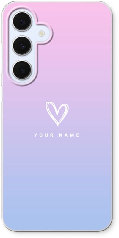 Gepersonaliseerd - Case Company® - Hoesje geschikt voor Samsung Galaxy S24 FE hoesje - Klein hartje - Soft Cover Telefoonhoesje - Bescherming aan alle Kanten en Schermrand