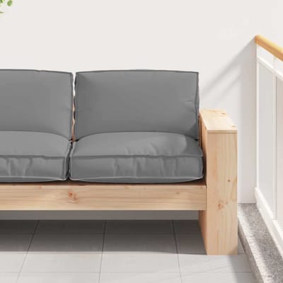 vidaXL - Kussen - Oxford - Stof - Grijs - 80 - x - 80 - x - 12 - cm