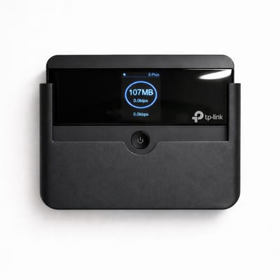 Promount Muurbeugel geschikt voor TP-Link M7350 – Houder met oplaadgat – Inclusief schroeven en pluggen – Zwart