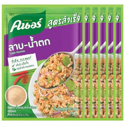 Knorr Complete Receptmix Laab-Namtok 30 g. x 3 / 6 / 12 / 24 gram. 30 g. x 3 pcs purple