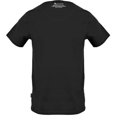Aquascutum groot schild Aldis logo zwart T-shirt