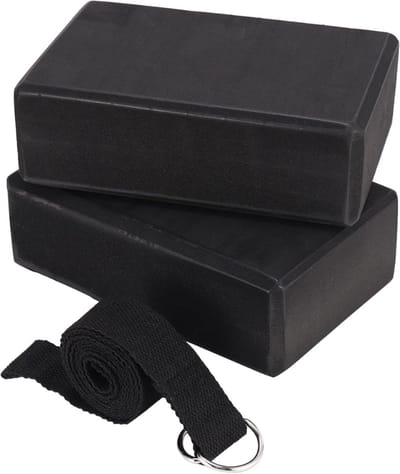 Set van 2 Yoga Blokken met 1 Yoga Riem van 1,8 m
