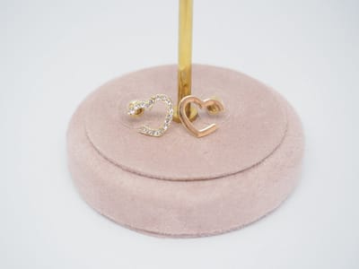Hartjes oorknoppen | goud gekleurd