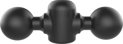 Dubbele C-Bal Adapter met 1/2" NPT Schroefdraadgat RAM-217-3U