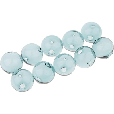 10 pièces Globe bouteille en verre pendentif à breloque bricolage artisanat fabrication de bijoux bleu 18mm